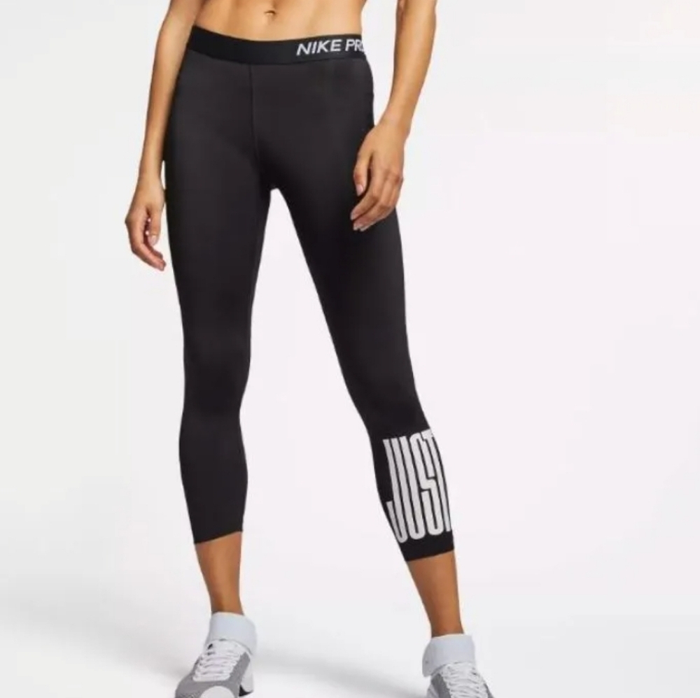 Nike Pro Women’s Leggings Just Do It Black Size S